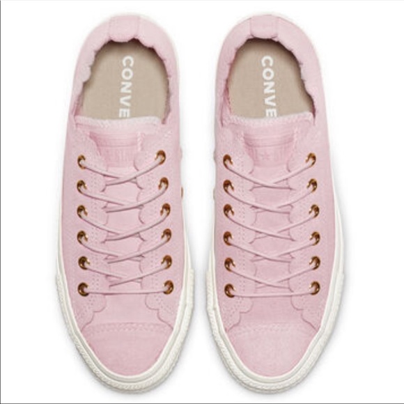 Sold💜New Converse CTAS OX Frilly Thrills Sneakers - Picture 2 of 5